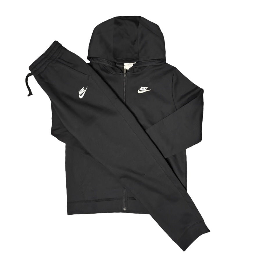 Kids Nike Club Fleece Tracksuit Black