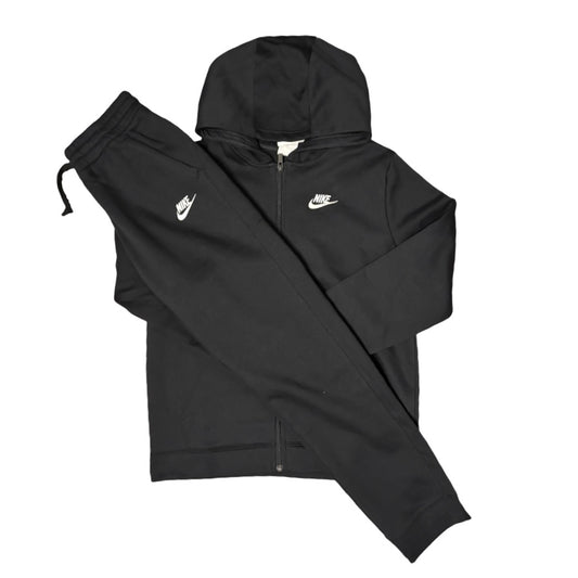 Kids Nike Club Fleece Tracksuit Black