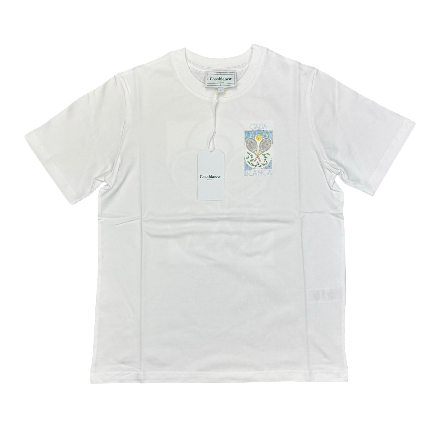 Casablanca Tee Tennis Pastelle White