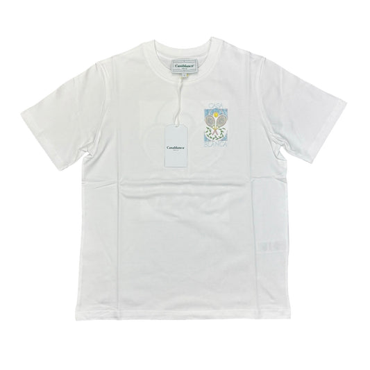 Casablanca Tee Tennis Pastelle White