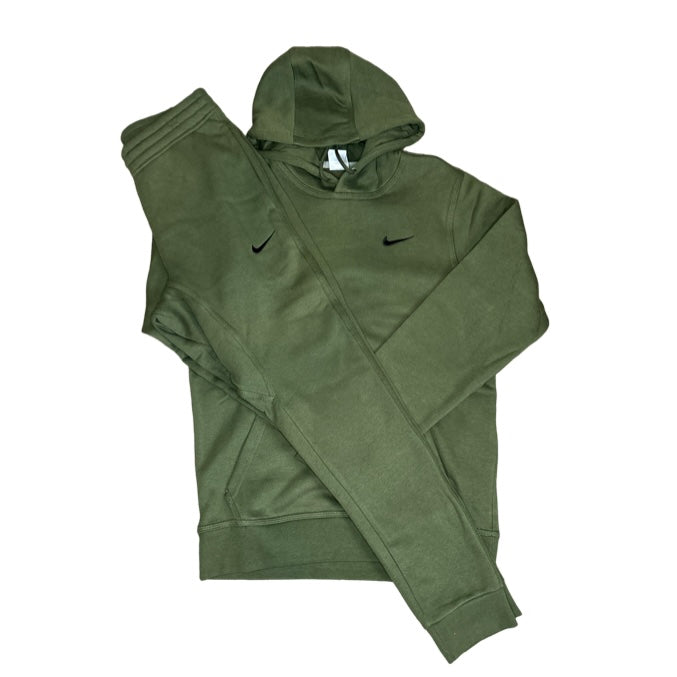 Nike Club Fleece Tracksuit Khaki Green