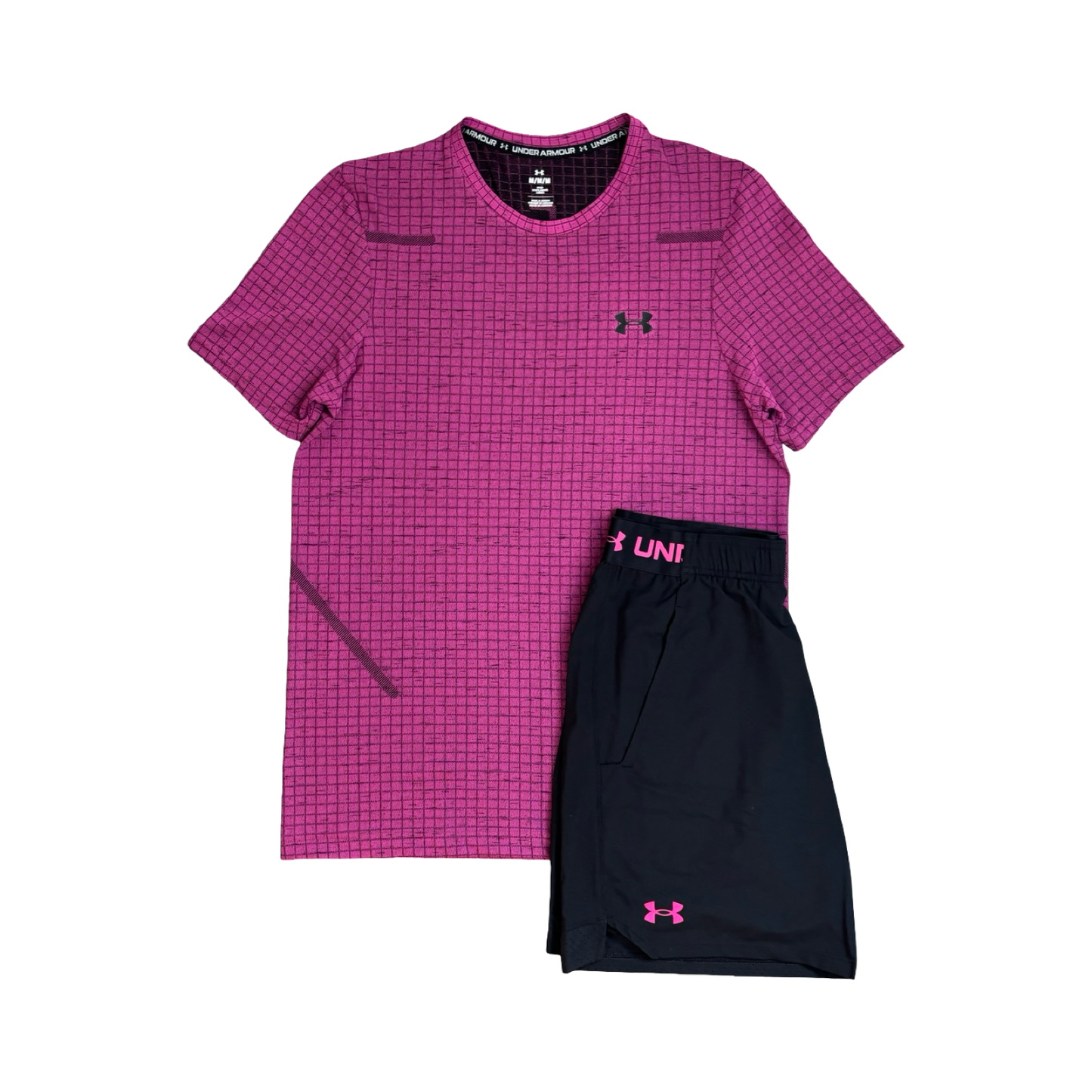 Under Armour Seemless Grid Set Pink