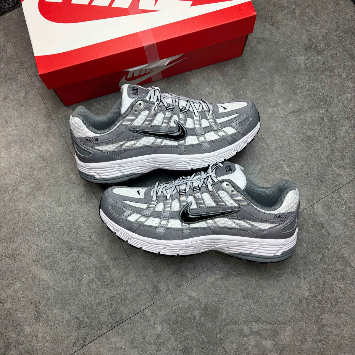 Nike P-6000 Cool Grey / White