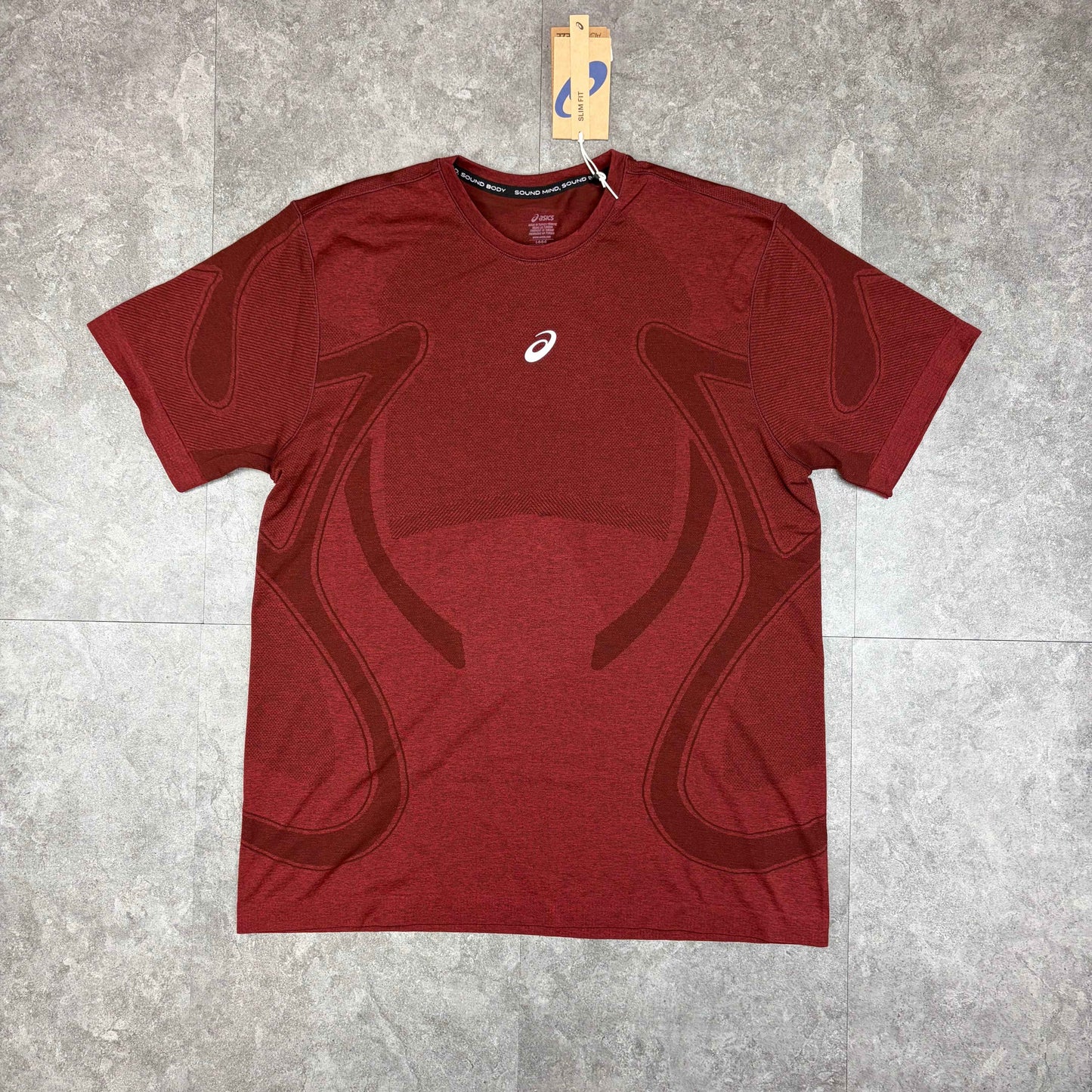 Asics Road Seamless Dark Red T-Shirt