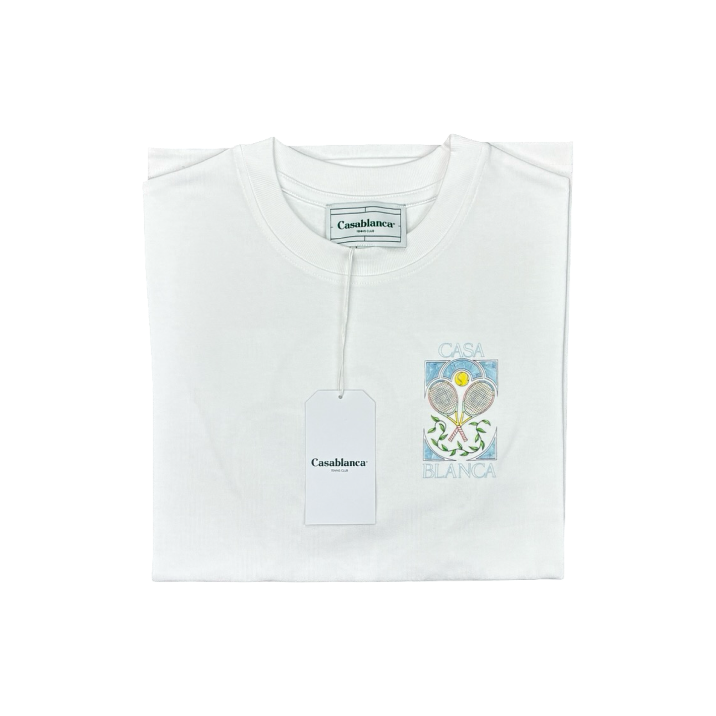 Casablanca Tee Tennis Pastelle White