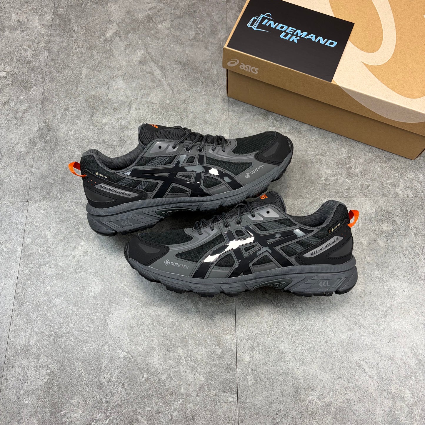 Asics Gel Venture 6 Gortex Black/Orange