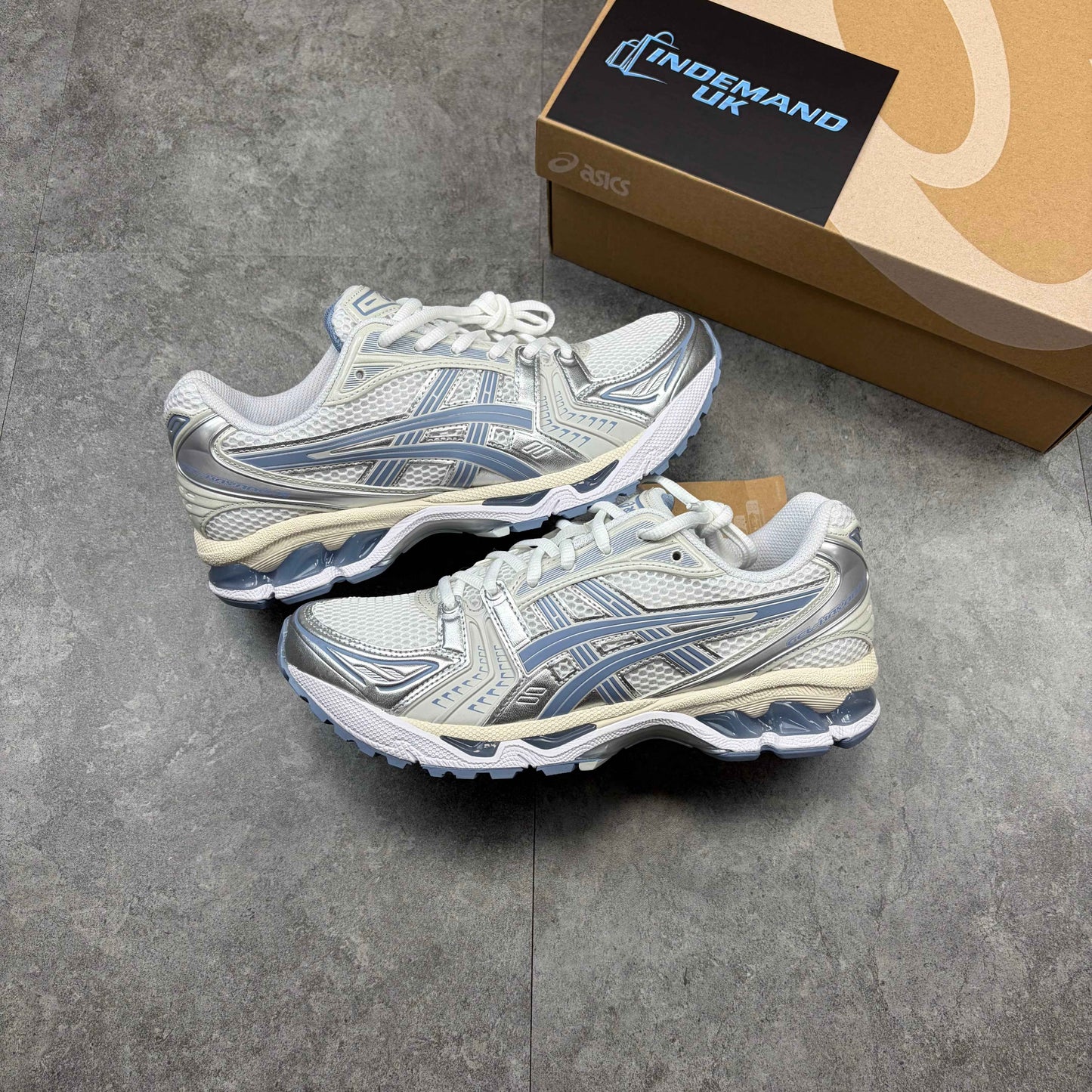 Asics Kayano 14 White Navy