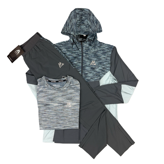 Montirex Trail 3 Piece Tracksuit Grey/Blue/Navy