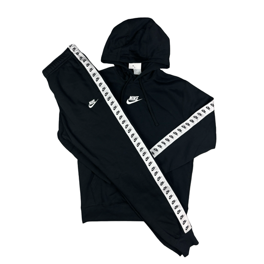 Nike Essential Fleece Tracksuit Black
