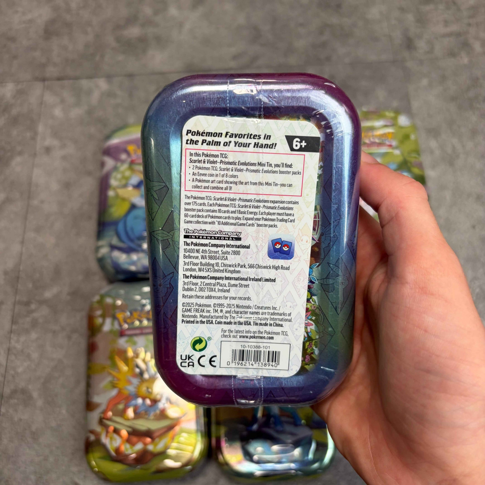 Pokemon Prismatic Evolutions Mini Tins
