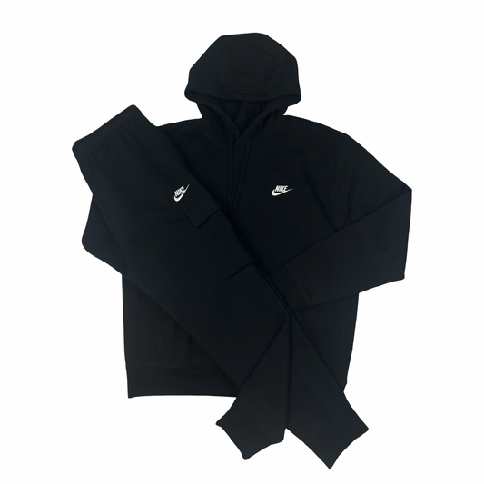 Nike Club Fleece Cargo Tracksuit Black