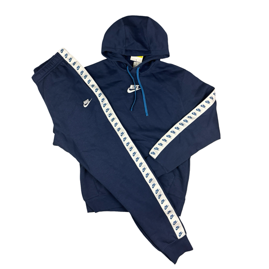 Nike Essential Fleece Tracksuit Navy