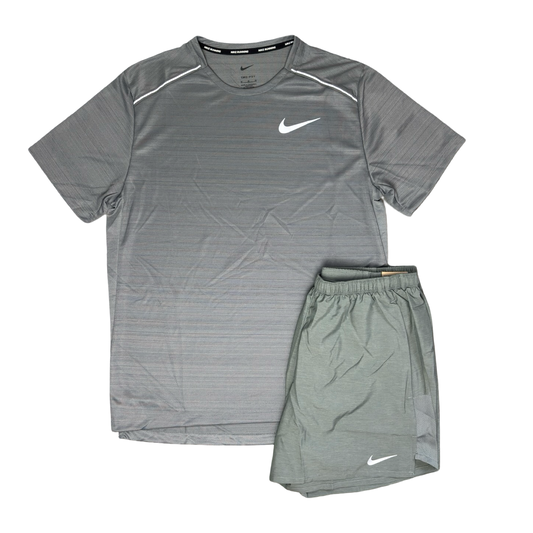 Nike Miler Short Set Grey