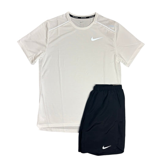 Nike Miler Short Set White