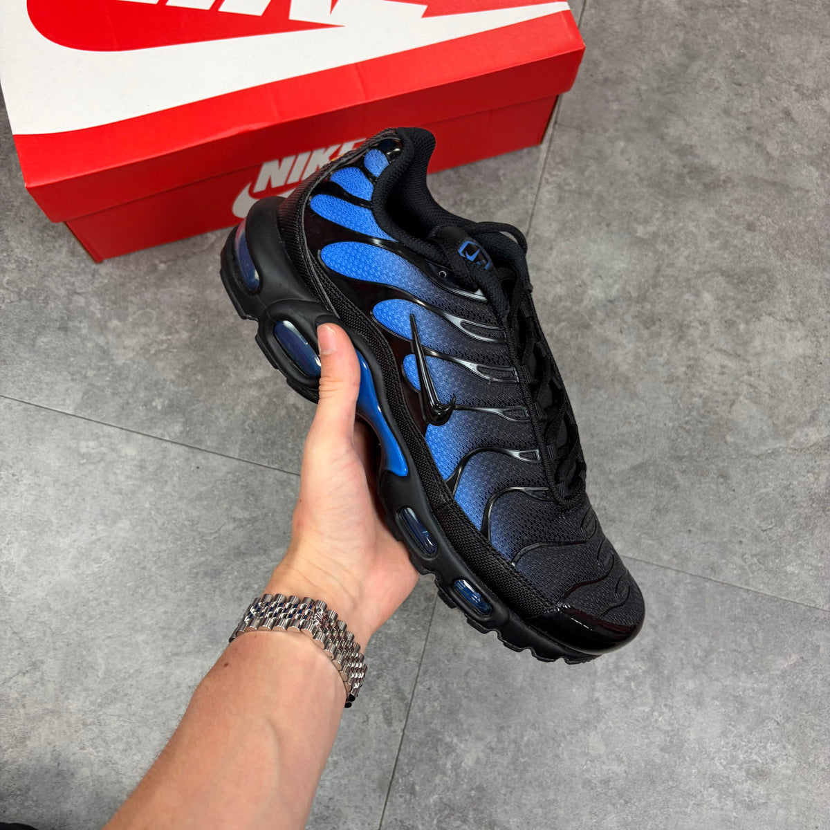 Nike Air Max TN Black / Crystal Blue
