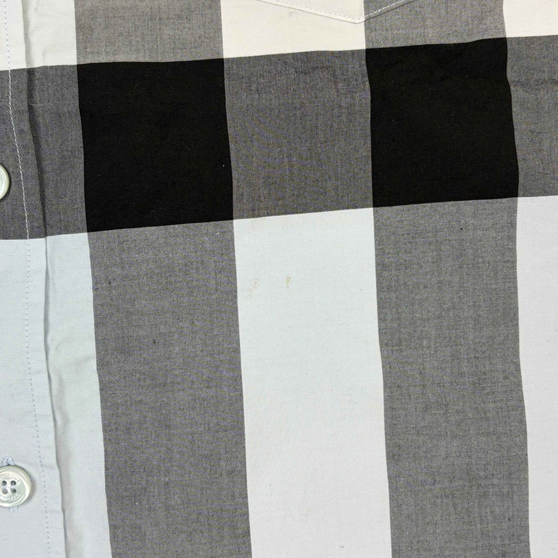 Burberry Check Cotton Shirt Blue