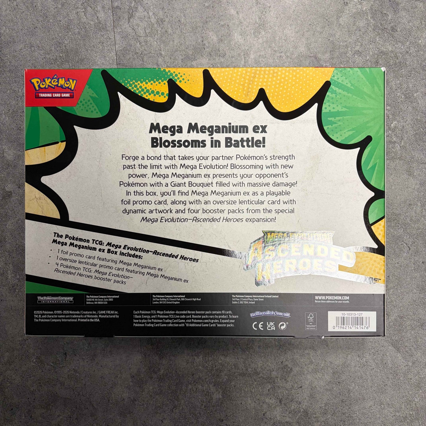 Pokemon Mega Meganium EX Box