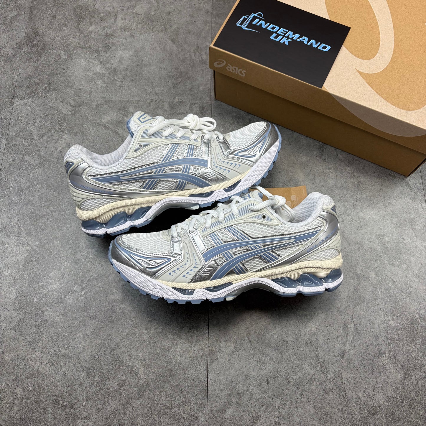 Asics Kayano 14 White Navy