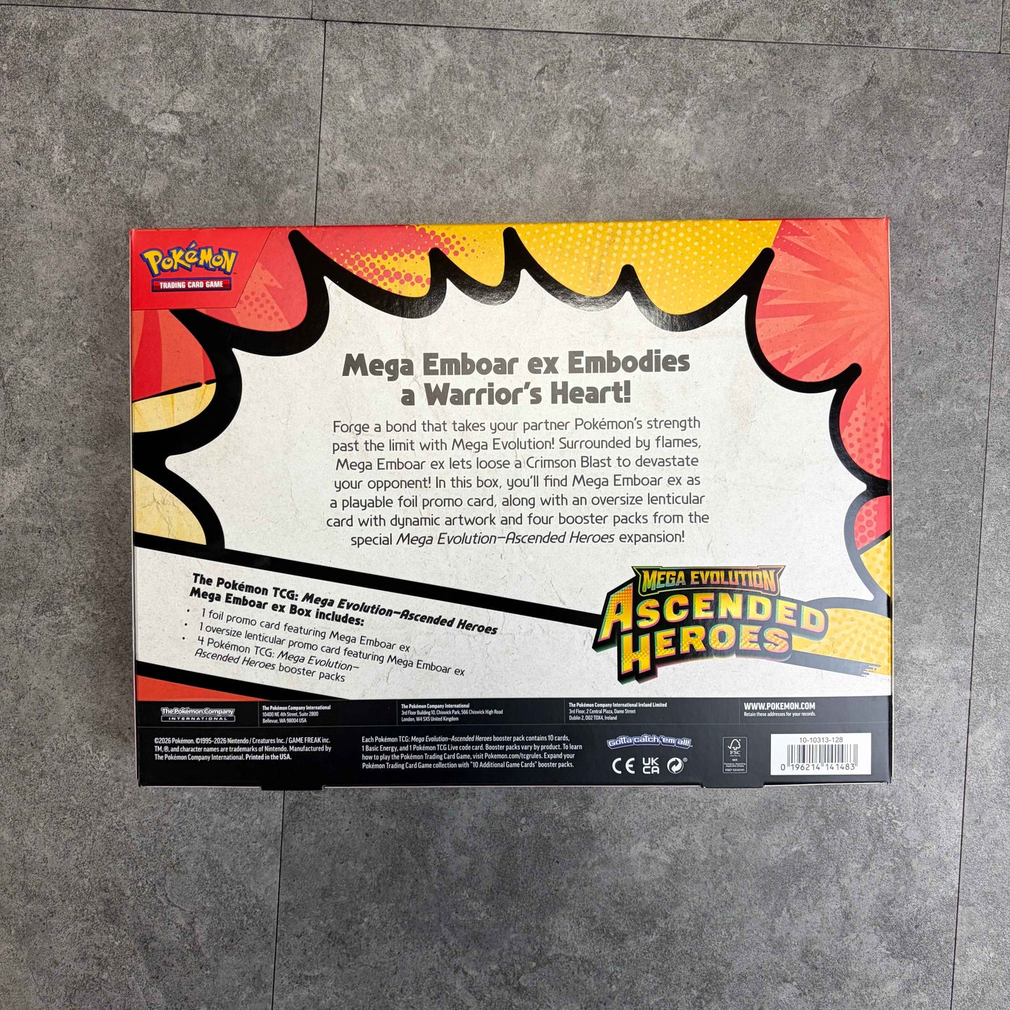 Pokemon Mega Emboar EX Box
